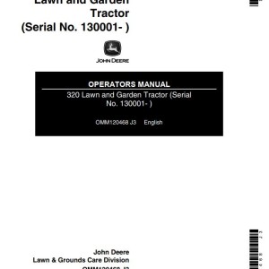 John Deere 320 Operators Manual OMM120468