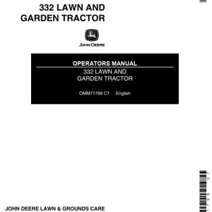John Deere 332 Operators Manual