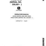 John Deere 4000 4020 Operators Manual OMR48273