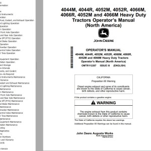 John Deere 4044M to 4066M Operator's Manual