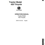 John Deere 420 Operators Manual OMT181155