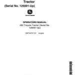 John Deere 420 Operators Manual OMT45757