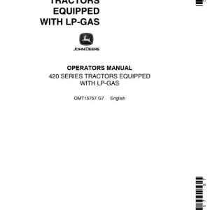 John Deere 420 Series Operators Manual OMT15757