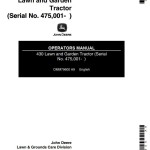 John Deere 430 Operators Manual