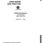 John Deere 4520 Operators Manual OMR46935
