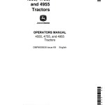 John Deere 4555 4755 4955 Operators Manual