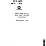 John Deere 4560 4760 4960 Operators Manual OMAR112280