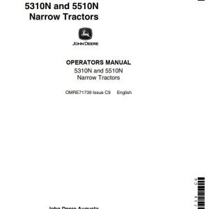 John Deere 5310N 5510N Operators Manual OMRE71739