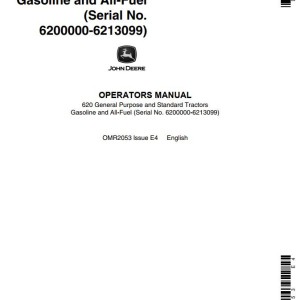 John Deere 620 Operators Manual OMR2053