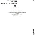 John Deere 620 Operators Manual OMR2078