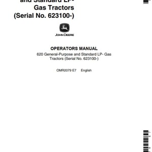 John Deere 620 Operators Manual OMR2079