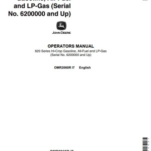 John Deere 620 Series Operators Manual OMR2060R