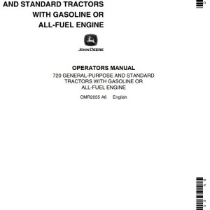 John Deere 720 Operators Manual OMR2055