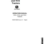 John Deere 7210 7410 7510 Operator's Manual