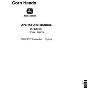 John Deere 90 Series Operators Manual