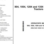 John Deere 904 1054 1204 1354 Operator's Manual OMSJ16423