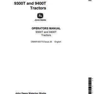 John Deere 9300T 9400T Operators Manual