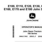 John Deere E100 to E180 Operator's Manual