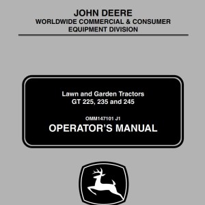 John Deere GT225 GT235 GT245 Operator's Manual