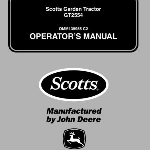 John Deere GT2554 Operator's Manual OMM139955