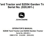 John Deere S2048 S2554 Operators Manual