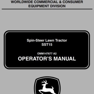 John Deere SST15 Operator's Manual OMM147677