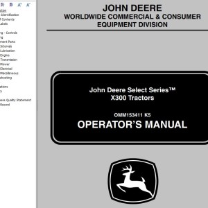 John Deere X300 Operator's Manual