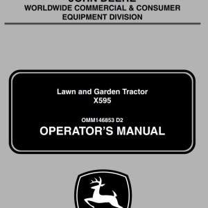 John Deere X595 Operator's Manual