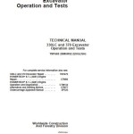 John Deere 330LC 370 Operation and Tests Manual TM1669