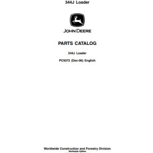 John Deere 344J Parts Catalog PC9372