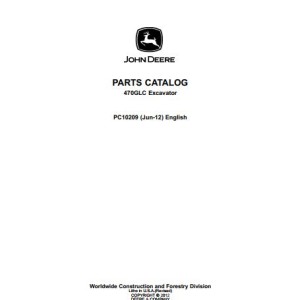 John Deere 470GLC Parts Catalog PC10209