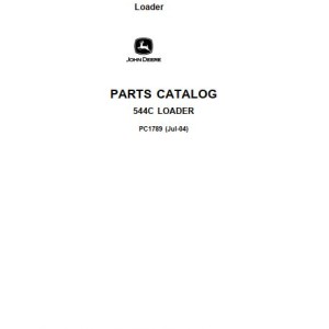 John Deere 544C Parts Catalog PC1789