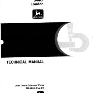 John Deere 544C Technical Manual TM1228