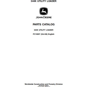 John Deere 544K Parts Catalog PC10057