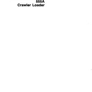 John Deere 550A 555A Technical Manual TM1292