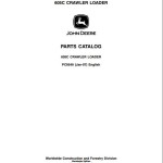 John Deere 605C Parts Catalog PC9549