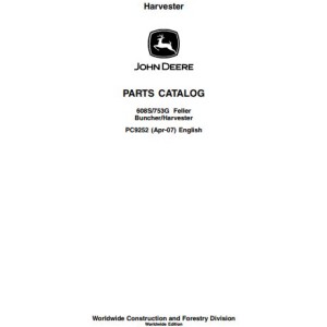 John Deere 608S 753G Parts Catalog PC9252
