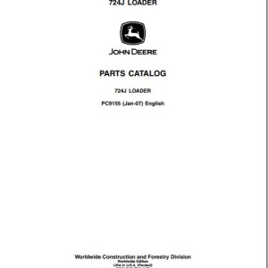 John Deere 724J Parts Catalog PC9155