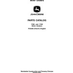 John Deere 770D 772D Parts Catalog PC9449