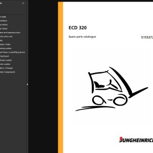 Jungheinrich ECD 320 Parts Catalog 51553725