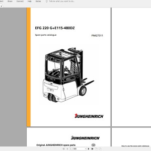 Jungheinrich Forklift Collection 6.17 GB PDF Spare Parts Catalog