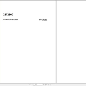 Jungheinrich 2ET2500 Parts Catalog FN426399