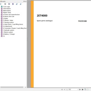 Jungheinrich 2ET4000 Spare Parts Manual FN595588