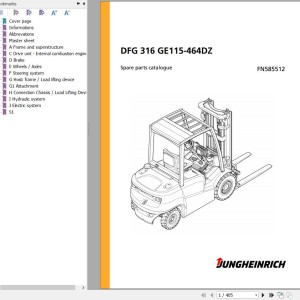 Jungheinrich DFG 316 GE115-464DZ Spare Parts Manual FN585512