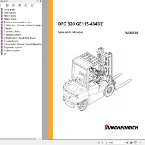 Jungheinrich DFG 320 GE115-464DZ Spare Parts Manual FN585516