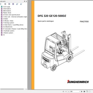 Jungheinrich DFG 320 GE120-500DZ Spare Parts Manual FN427050