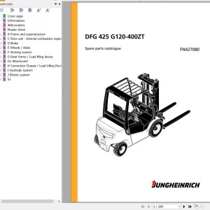 Jungheinrich DFG 425 G120-400ZT Spare Parts Manual FN427080