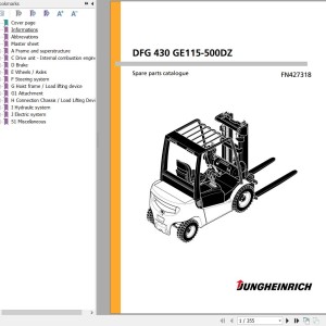 Jungheinrich DFG 430 GE115-500DZ Spare Parts Manual FN427318_944