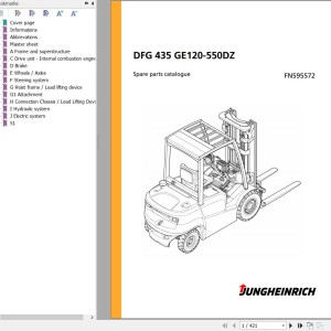 Jungheinrich DFG 435 GE120-550DZ Spare Parts Manual FN595572