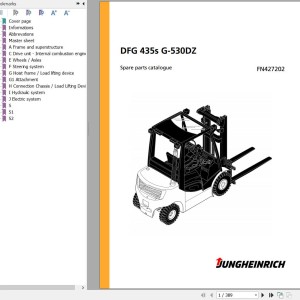 Jungheinrich DFG 435s G-530DZ Spare Parts Manual FN427202